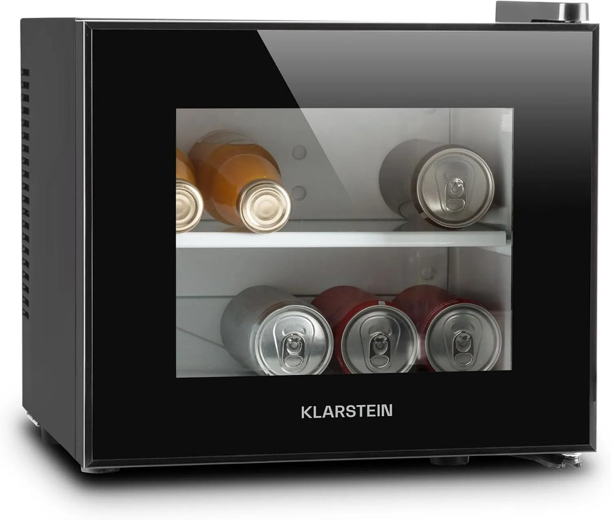 Klarstein, Minichladničky, Frosty Mini-Lednička - kompaktní minibar s termoelektrickým chlazením, volnoběh, Černá, 10 l, 4 x 30, 3 x 31, 5 cm