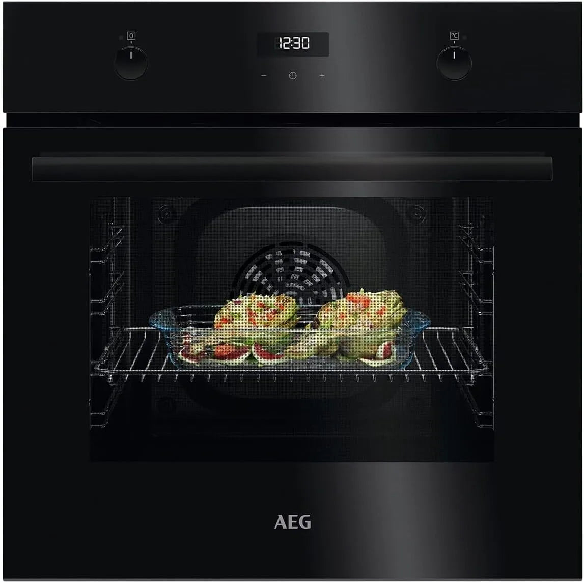 AEG BEK43511XB, Trouby, pečící trouba Surround Cook ® černá, Černá, 65 l, 40 W, 598 x 594 x 560 mm, 590 x 560 x 550 mm