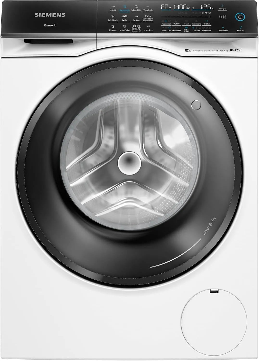 Siemens iQ700 WN54C2070, Pračky se sušičkou, Pračka 9 kg Pračka 6 kg Suchá, Bílá, 9 kg, 6 kg