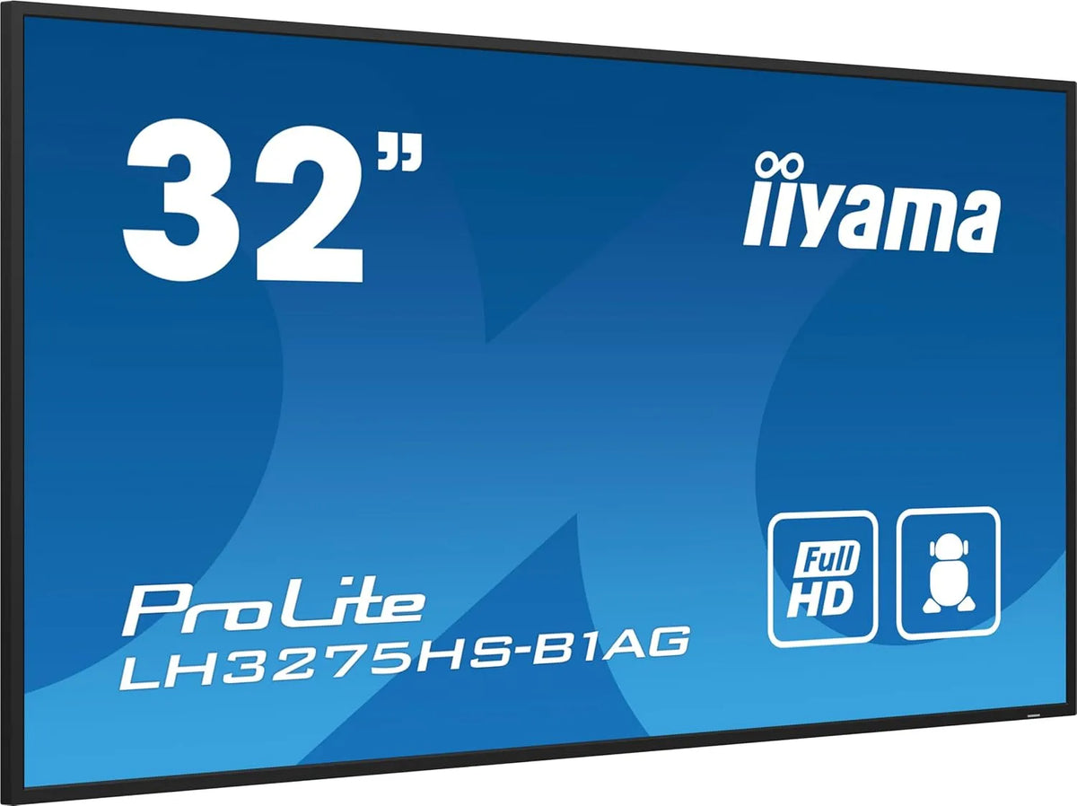 iiyama LH3275HS-B1AG USB2.0, LCD dotykový panel, Prolit 80cm 31.5 'Digitální signage displej IPS LED Panel Full-HD HDMI DP RS-232c, Černá, 80cm