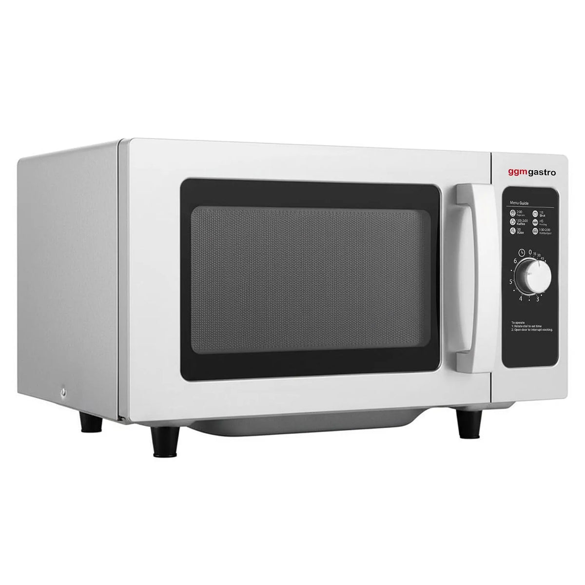 GGM Gastro, Mikrovlny, mikrovlnná trouba 25 l, 1 kW, manuál, Černá / stříbrná, 25 l, 511 mm, 431 mm