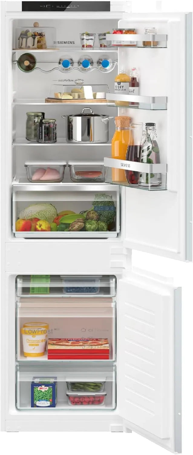 Siemens KI86VVSE0 iQ300, Kombinované chladničky s mrazákem, built- in lednice- mrazák kombinace, Made in Germany, 229 kWh za rok, 183 L, Bílá, 86V