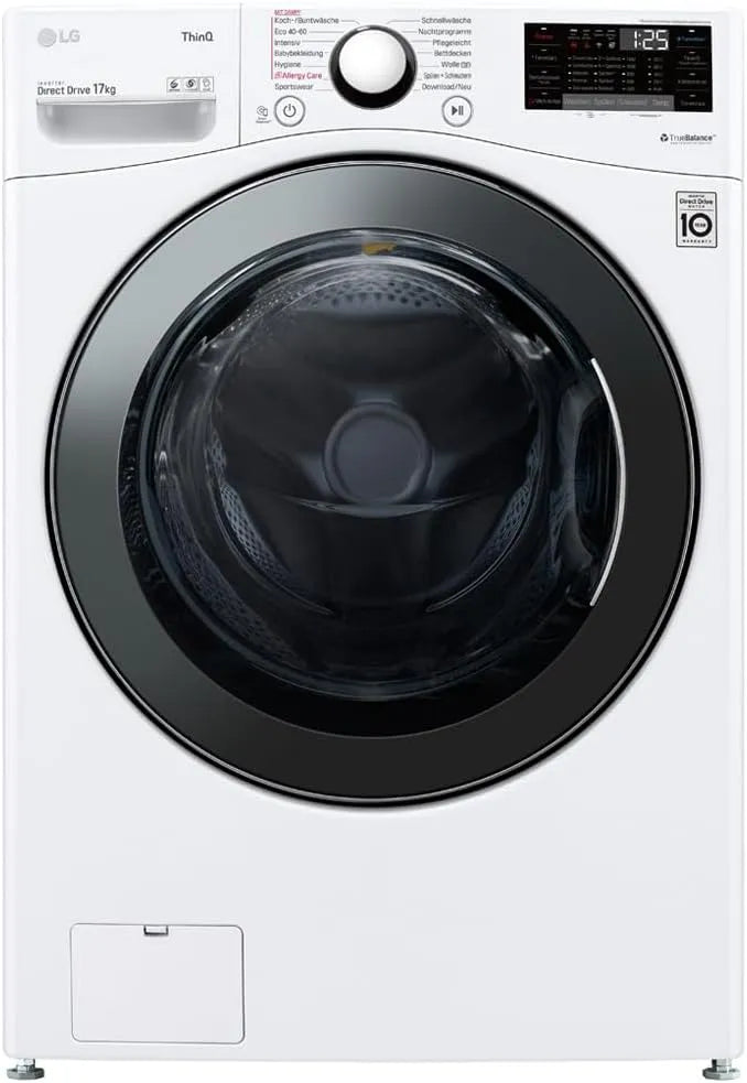 LG F11WM17TS2, Pračky, předzásobovací pračka 17 kg, třída E, 1, 100 ot. / min, 70x77x99 cm, Turbowash 59, Bílá, 11W, 17 kg