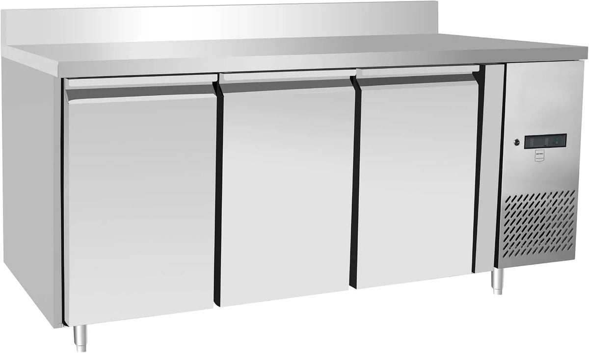 METRO Professional GCC3100BS, Chladicí stoly, METRO Profesionální Lednička, nerezová ocel, 334 l, 400 W, automatické, Stříbrná