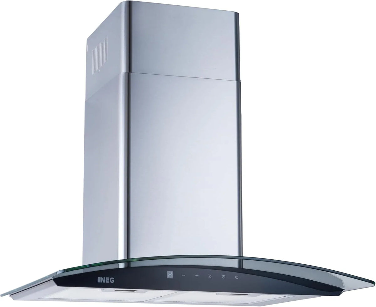 NEG 3860WH2, Nástěnné digestoře, 3860WH2 Hůlka, nerezová, 60 cm, délka stěny, Stříbrná, 3860W, 2 v, 10v