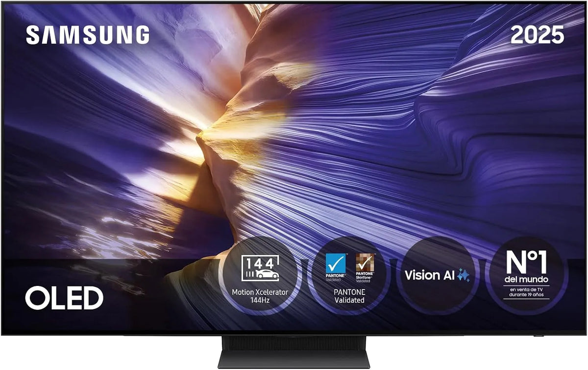 Samsung S93F, Televizory, 83 palců OLED 4K Smart TV s Vision AI, Motion Xcelerator 144 Hz a Pantone, Černá, OLED, 4K, 144 Hz