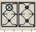 Smeg SRV864AVOGH2, Varné desky, Gas Kochfeld COLONIALE, světle hnědá / černá, 1050 W, 2 x 1650, 3300 W