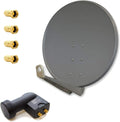 Premium X, ZXQKEEP0QXZ, X ZXQKEEP1QXZ, Satelitní nádobí, X SAT systém 100cm Alu Anthracit Twin LNB 2 účastník Sky Full HD 3D TV set, antracit, 100cm