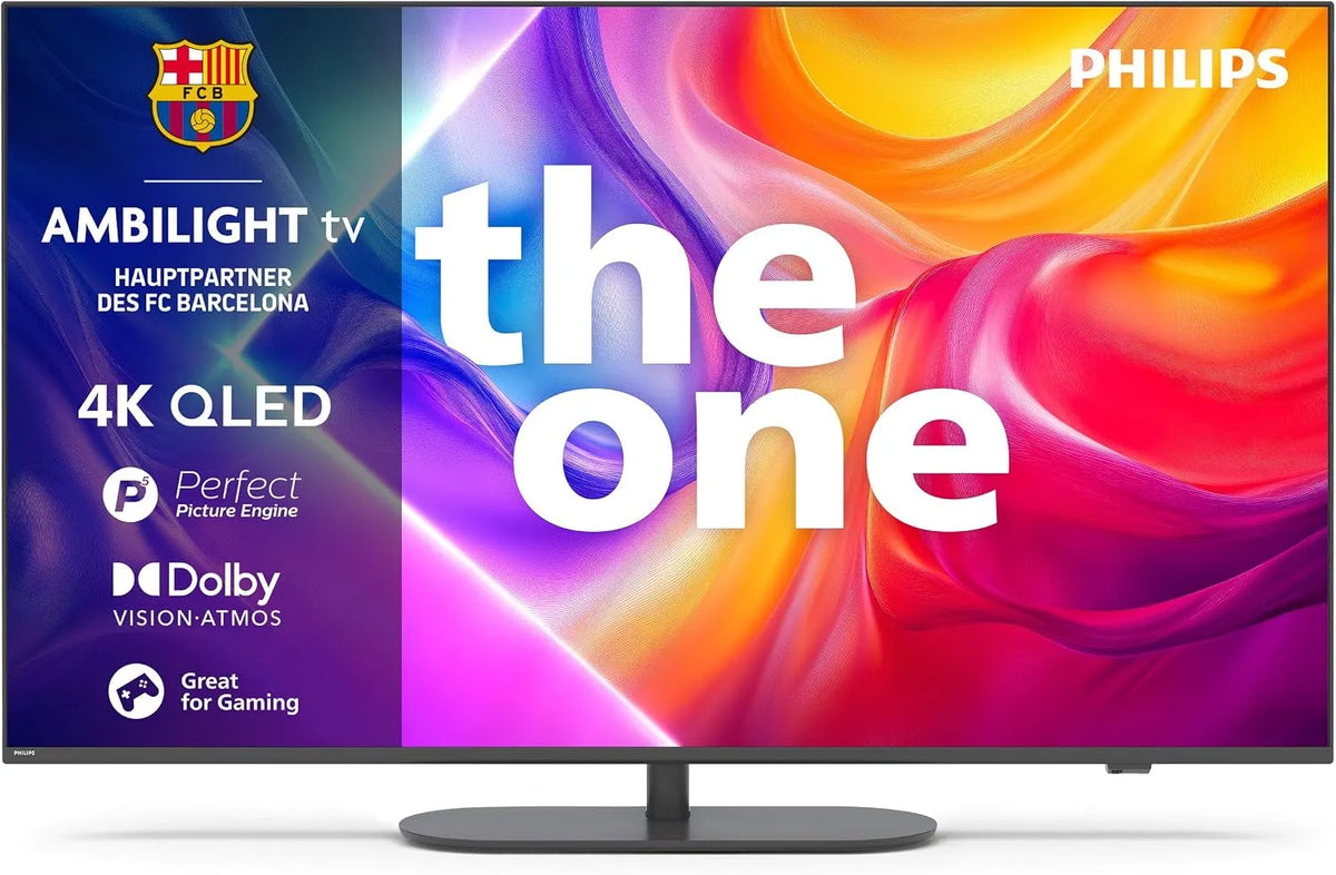 PHILIPS 65PUS9000, Televizory, The One 65- inch 4K QLED Ambilight TV, Titan OS, Černá, 4K, QLED