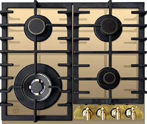 Kaiser, Varné desky, Empire Plyn na skle plyn Kochfeld 60cm Aumark, plyn Kochfeld, Luxusní výrobce, Zlato, 60cm, 3.8 kW, 0 × 51, 0 × 5