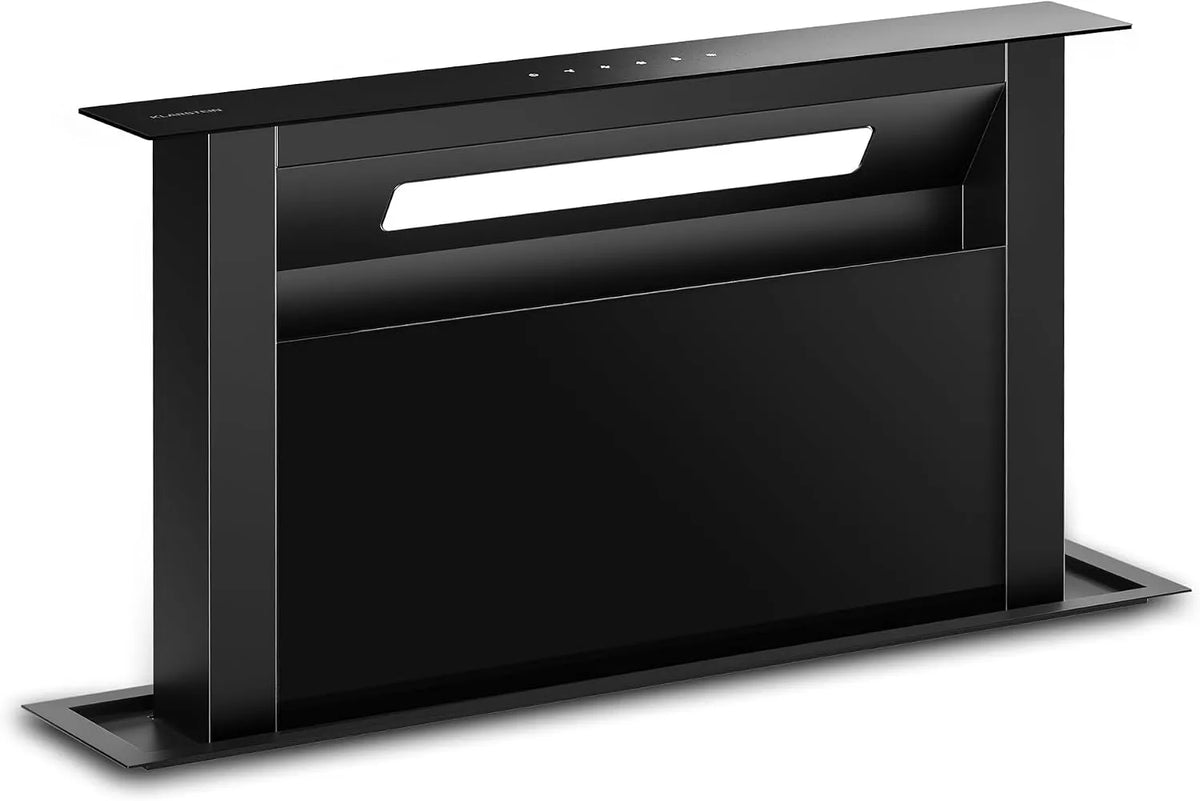 Klarstein, Nástěnné digestoře, Velaire rozsah kapuce 60cm - A + + downdraw, 853 m3 / h proudění vzduchu, Černá, 60cm, 69, 4 dB, 290 W, 240 V