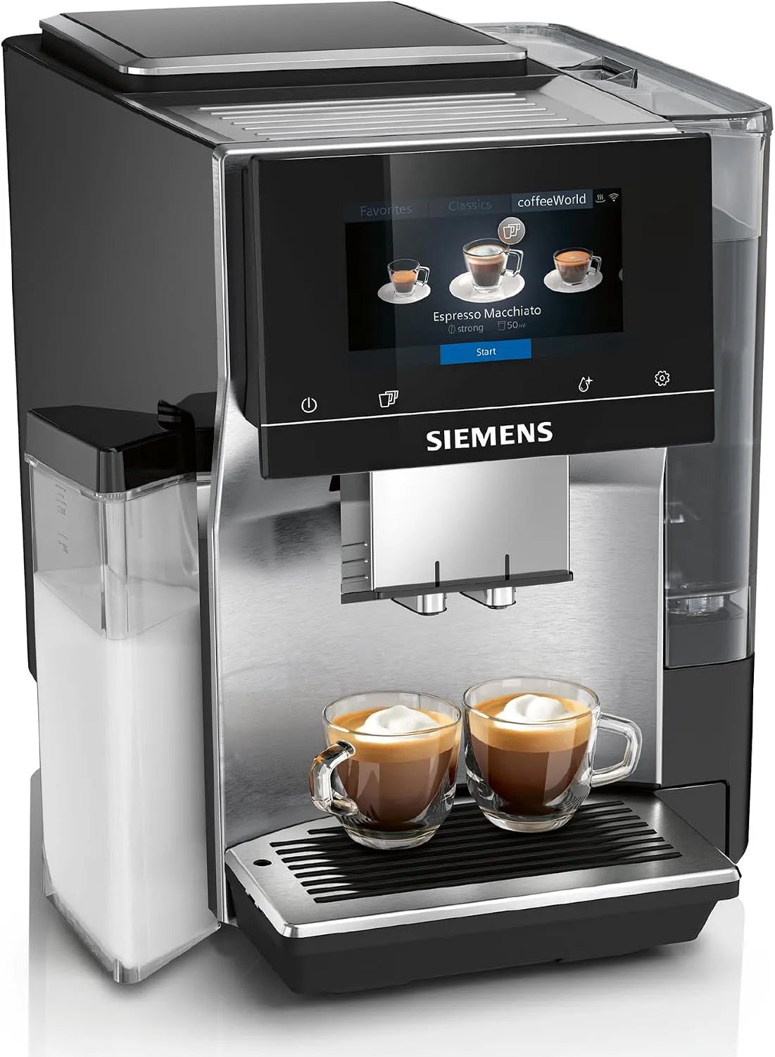 Siemens EQ700 TQ717D03, Plně automatické kávovary, Plně automatický kávovar, nerezová ocel, Stříbrná