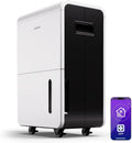 Klarstein 70L/Tag 60-90m2, Odvlhčovače vzduchu, DryFy Grand Smart 70L odvlhčovač - 70L / den, WiFi App ovládání, 8L Tank, 24h, Bílá, 70L, 8L