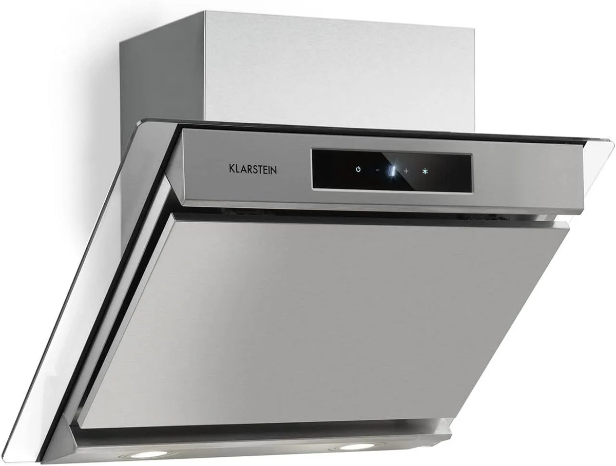 Klarstein, Nástěnné digestoře, Clearstone Balzac bezhlavá kapota - extra tichá nástěnná kapota, cirkulující, Černá, 60 cm, 2 x 1, 5 w, 60 dB