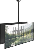 STANDOPIA, Nástěnné a stropní držáky, Dvojité-TV ceiling- paspartováno zpět 43-86, Černá, 50 kg, 100 kg, 200x200 mm, 600x400 mm