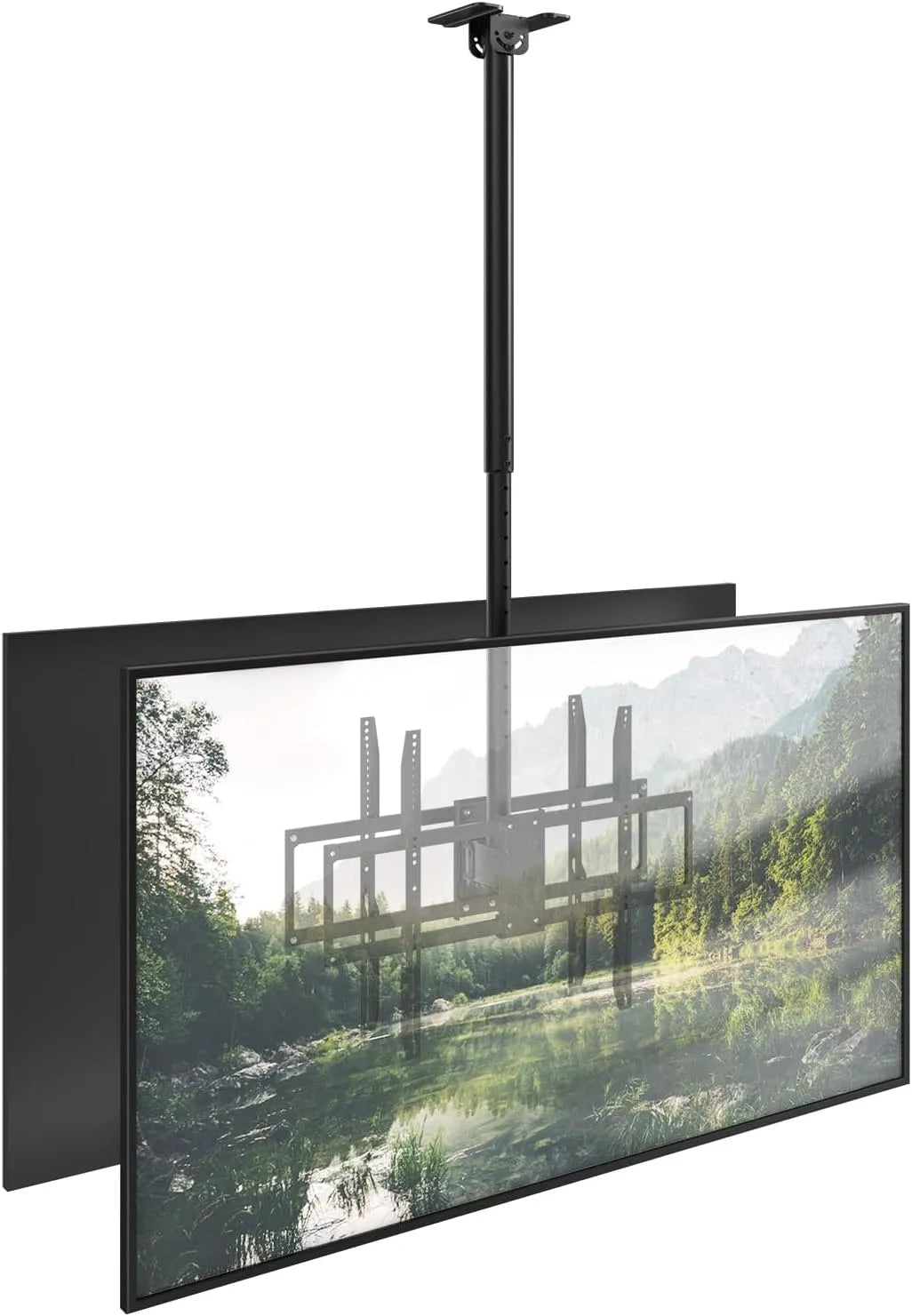 STANDOPIA, Nástěnné a stropní držáky, Dvojité-TV ceiling- paspartováno zpět 43-86, Černá, 50 kg, 100 kg, 200x200 mm, 600x400 mm