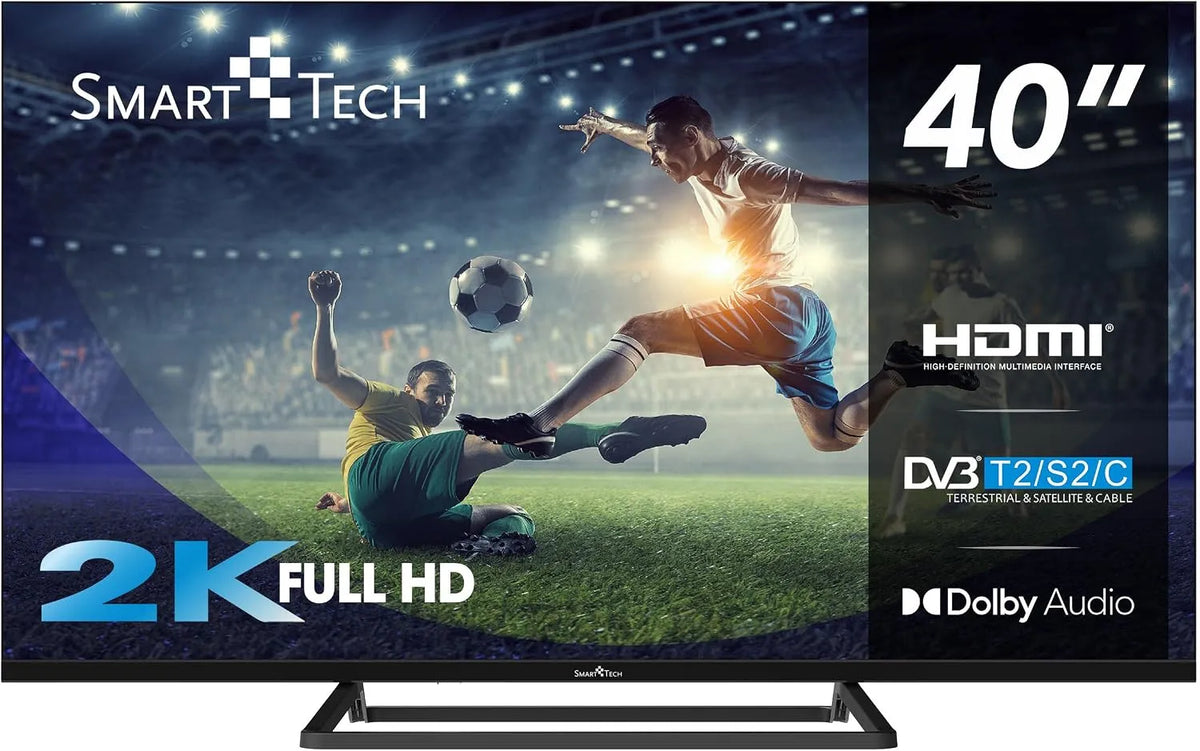 Smart Tech 40FN01V3 3xHDMI, Televizory, TV LED FHD 40 '(101 cm) NonSmart 2xUSB Hotel Mode Store Mode, Černá, 101 cm, 01V