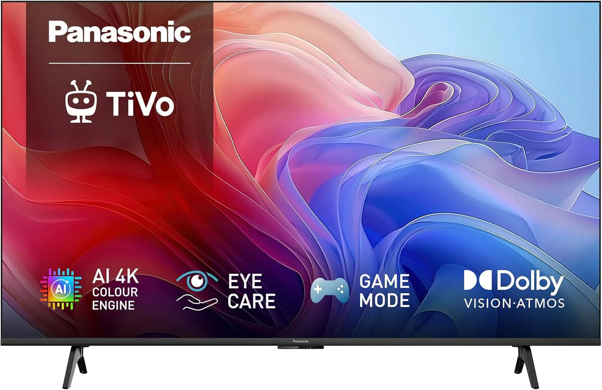 Panasonic TB-75W60C, Přenosné televizory, 4K LED, TiVo Smart TV, AI 4K Barevný motor, Černá, 75W, 4K