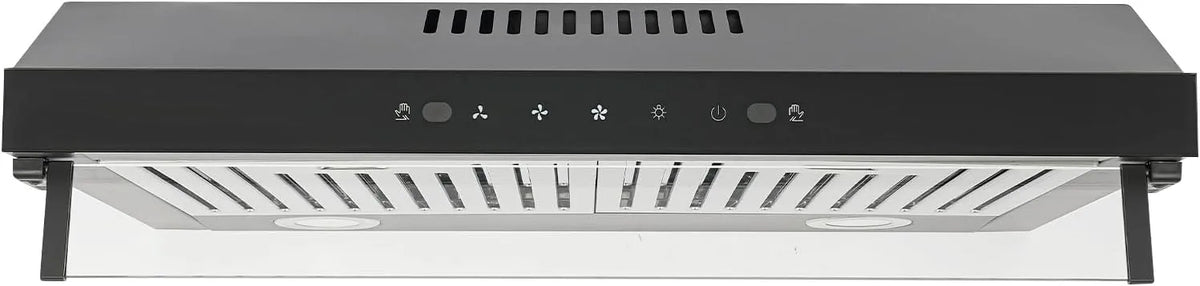 Legwfdthy, Nástěnné digestoře, 350 Cfm Stěna namontovaná rozsah kapoty dotykový displej nerezové oceli, Stříbrná, 2 × 1, 5 W, 240 V, 60 Hz