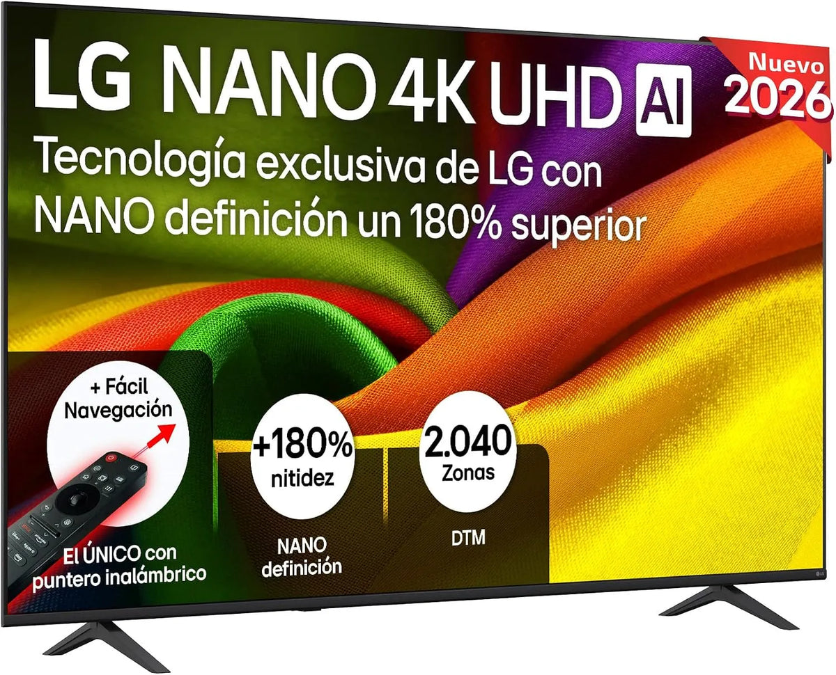 LG 75NU900B6LA.AEU, Přenosné televizory, Černá, 6L, 4K, 7 L, 7 G