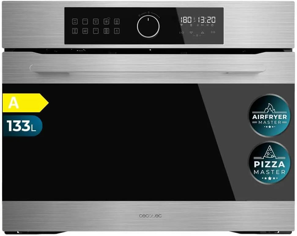 Cecotec AF319000, Trouby, Built- in Pečení Pečivo Multifunkční Bolero Hexa Inox A 3800W, 133L Kapacita, 11, Stříbrná, 3800W, 133L, 35 cm, 1l