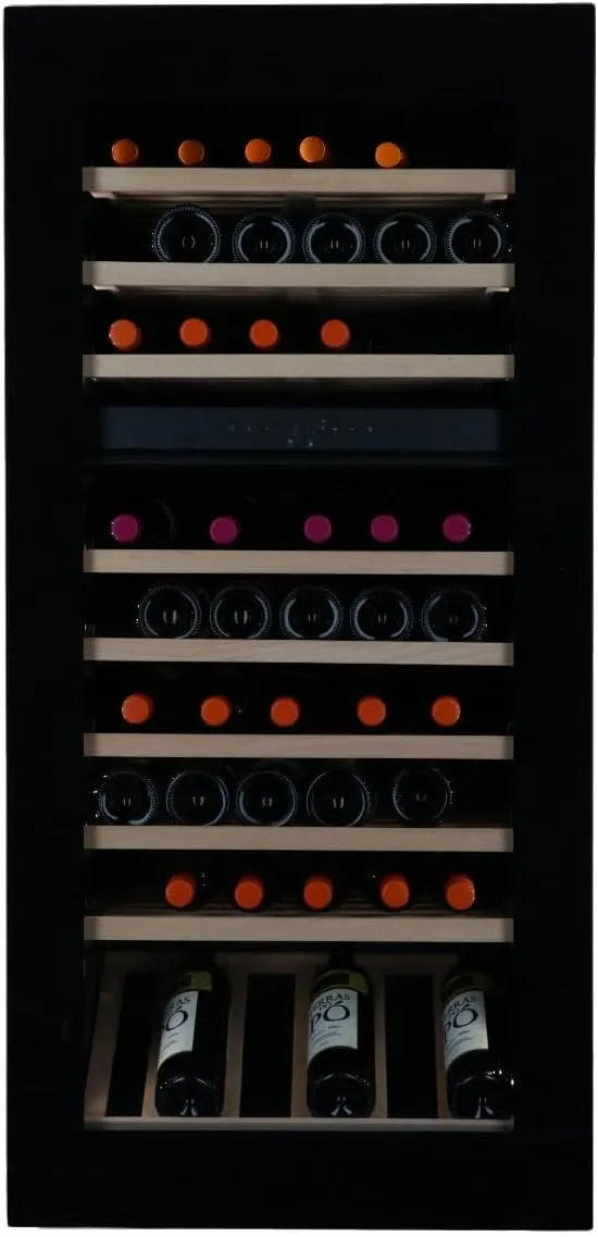 Vinata, Vinotéky, Cevedale Wine Air Conditioning Instalace - černá - Vinná lednička 65 Lahvičky, Černá, 65 L, 1 x 59, 2 x 56 cm