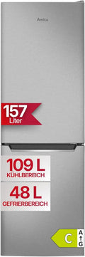 Amica, Kombinované chladničky s mrazákem, Chladicí mrazák 157 L 144x47. 4x49, 5 cm KGCL 384 159 E, Bílá, 157 L, 144x47, 4x49, 5 cm
