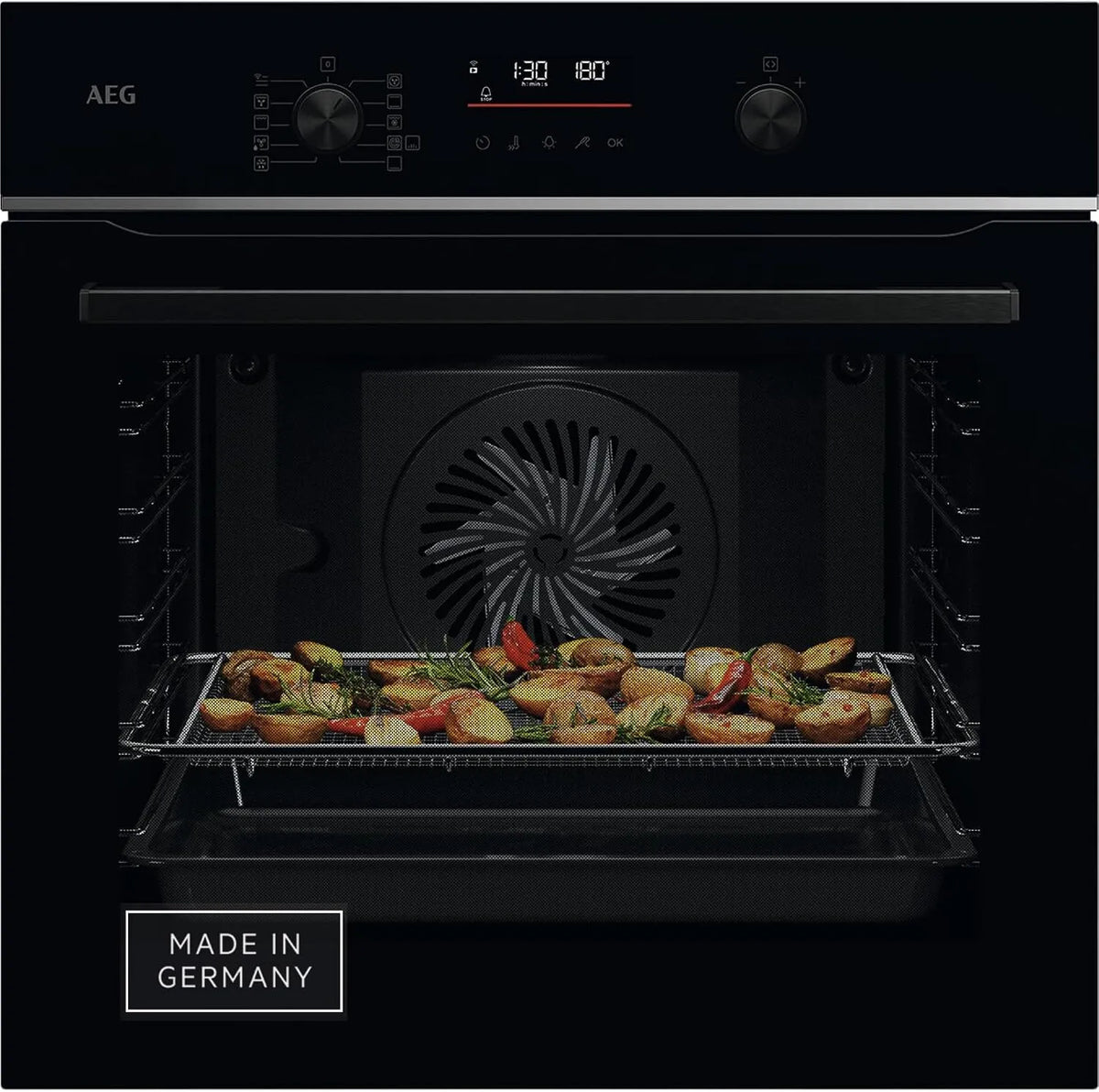AEG TS6PB50WAB, Trouby, Wifi Built- in Pečení Pečicí trouba, Series 6 LED Touch displej, Made in Germany, Černá, 6 L, 50W