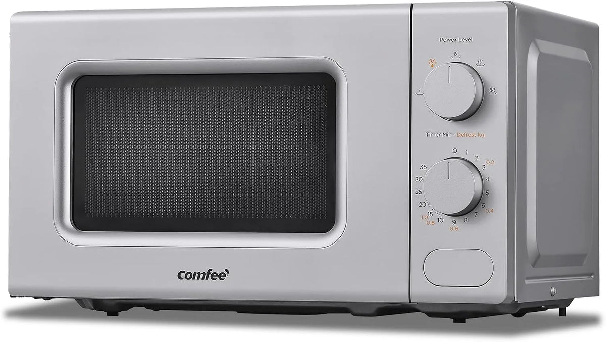 Comfee CM-M202CC, Samostatné mikrovlnné trouby, mikrovlnná šedá, 20 litrů, 700 W, 5 úrovní výkonu, rychlá funkce rozmrazení, Šedá, 20 l