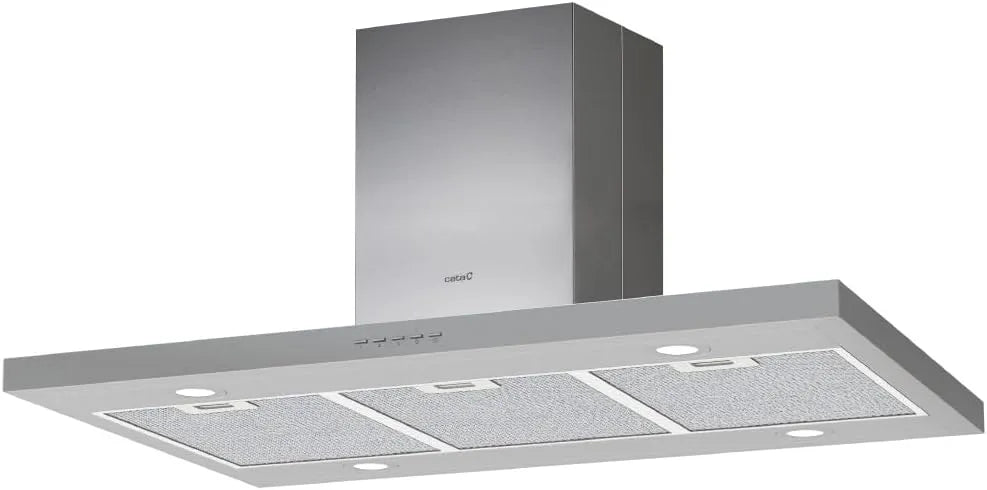 CATA, Ostrůvkové digestoře, Obal řady Isla SYGMA 9010 X, Černá / stříbrná, 90 cm, 46 dB, 145 W, 150 mm