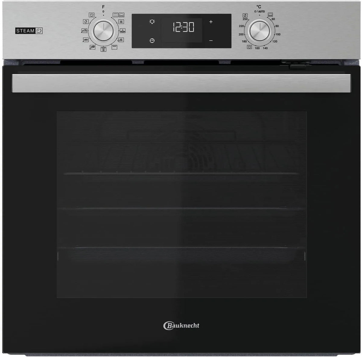 Bauknecht BBARS85HU1I, Trouby, built- v troubě 60 cm, 71 l, horkovzdušná trouba s 12 funkcemi, Gentle Steam, Stříbrná, 60 cm, 2.9 kW