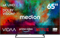 MEDION, Televizory, 163, 9 cm (65 palců) TV (Smart TV, Dolby Vision HDR, HBO Max, MagentaTV, Prime, Černá, 9 cm, 4K, 840 x 2, Full HD