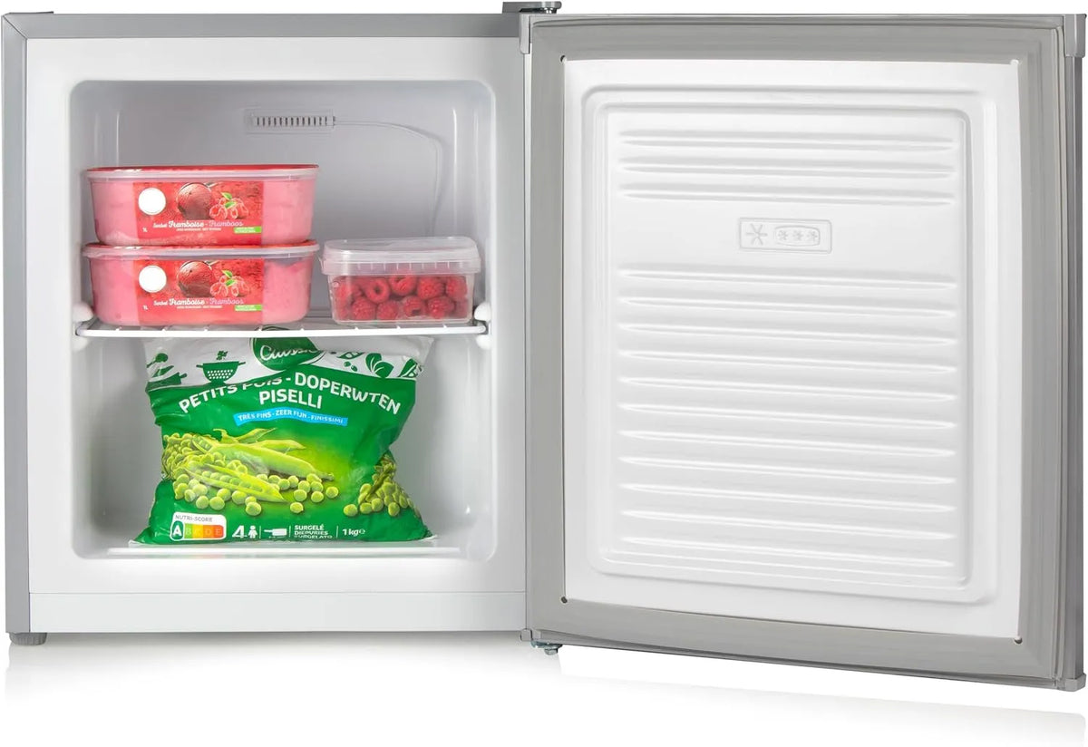 PRIMO PR147DV, Mini mrazničky, Mini Mrazicí box - Mrazicí box Small - Freestanding - 33 l - Energetická účinnost, Stříbrná, 33 l, 118 kW