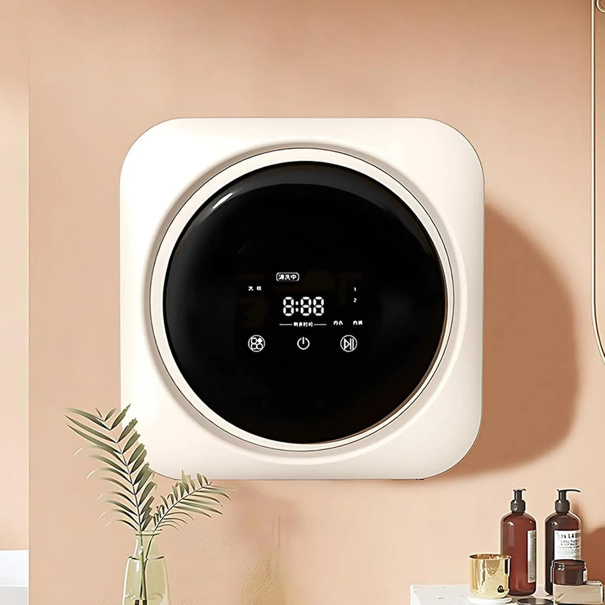 SHAHRYAR, Pračky se sušičkou, SHEHRYAR Kompaktní sušička s nerezovou trubkou, 3, 5 L, Slim a Compact, pro různé, Bílá, 36 W, 170 W, 220 V