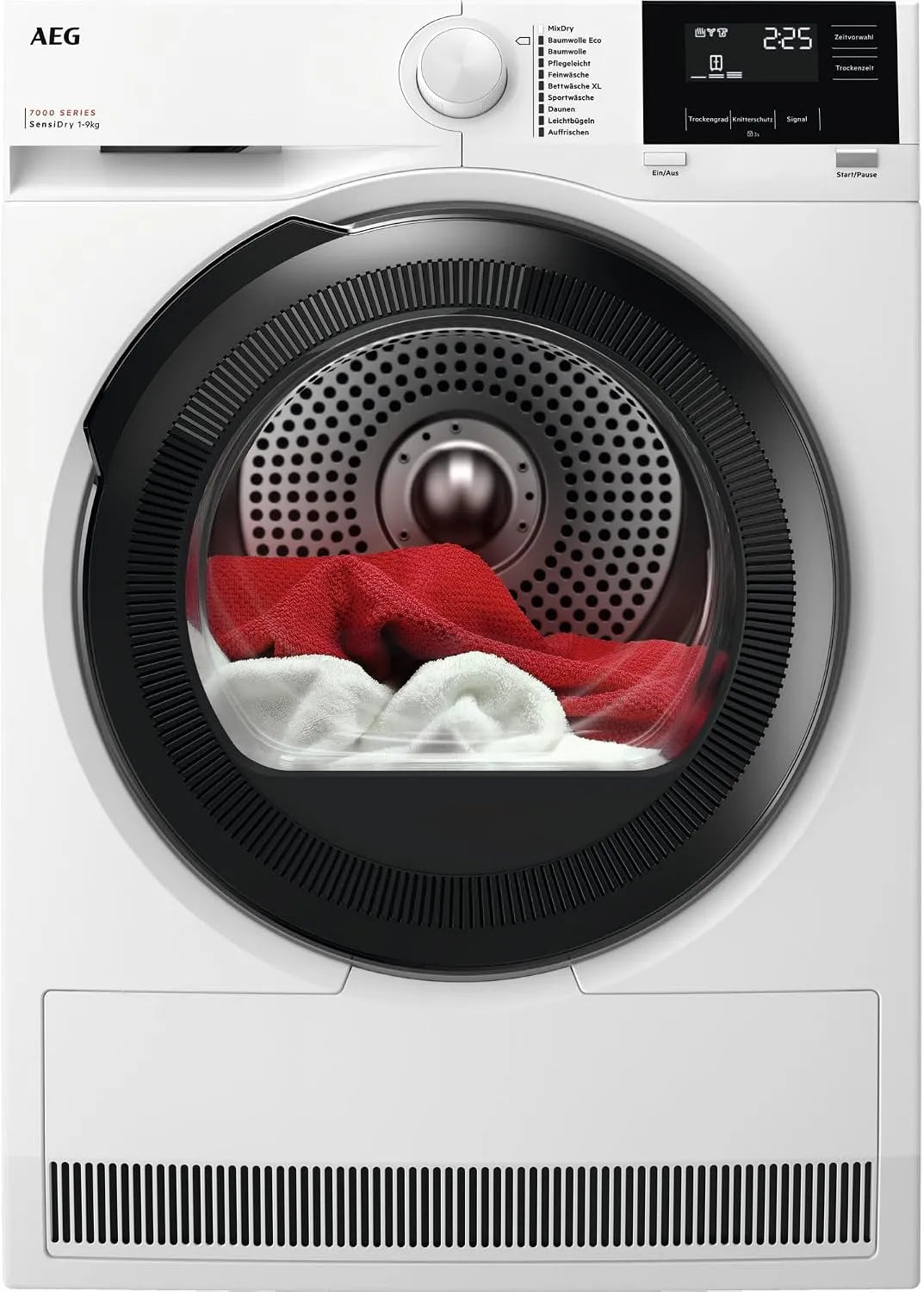 AEG TR7T60690, Sušičky s tepelným čerpadlem, Tepelné čerpadlo Sušička 9 kg, série 7000 SensiDry - Gentle & Energy- Saving, Černá, 9 kg, 7000 W