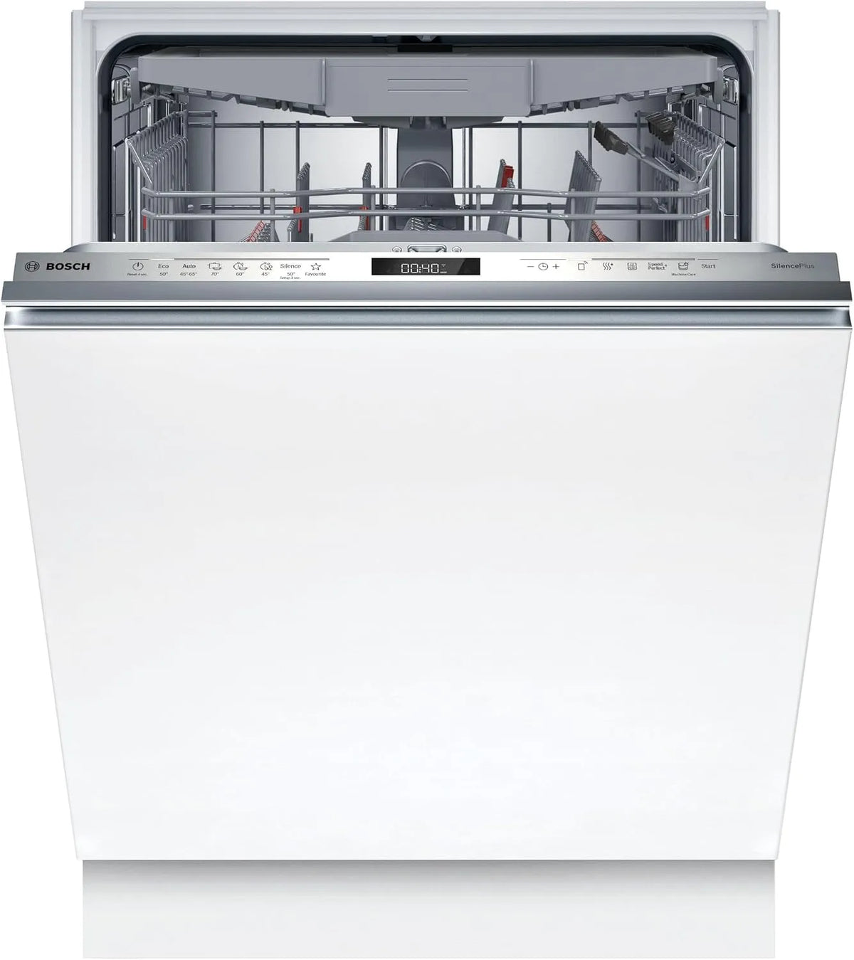 Bosch SBD6ECX21E, Myčky nádobí, 60 cm, XXL myčka 60 cm, plně integrovaná, série 6, Vyrobeno v Německu, Vysušení, Stříbrná, 54 kW, 9 l