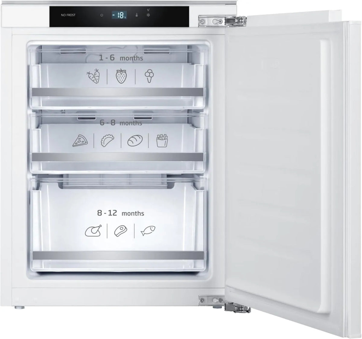 Amica, Mrazničky, EGSX 321 210 Mrazicí box, 712 mm niche, technologie pevných dveří, třída, Bílá, 712 mm, 556 mm, 550 mm, 144.78 kW