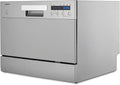 MEDION DWT60 MD37496, Stolní myčky nádobí, stolní myčka (6 stropních kapacit, 7 programů, ECO program, asi 6.5 litru paliva, Stříbrná, 6.5 l