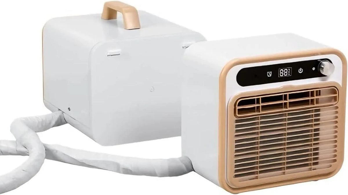 Generic 130m3/h 130m3, Splitové klimatizace, Přenosný AC 5000 BTU Smart Split Chladicí jednotka, WiFi Remote, / h Vzdušný tok, Šedá, 5000 BTU