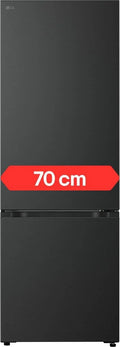 LG GBBW726AEV, Kombinované chladničky s mrazákem, Fit & Max Fridge-Mrazicí kombinace, 465 L, No Frost, Class A, černá, 697 mm