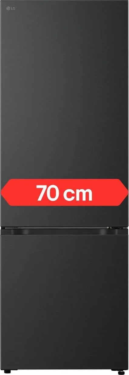 LG GBBW726AEV, Kombinované chladničky s mrazákem, Fit & Max Fridge-Mrazicí kombinace, 465 L, No Frost, Class A, černá, 697 mm