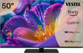 Vestel 50QF9940, Televizory, QLED TV 50 palců Fire TV 4K UHD TV, Smart TV s Dolby Vision HDR, Dolby Atmos a, Černá, QLED, 4K, 126 cm