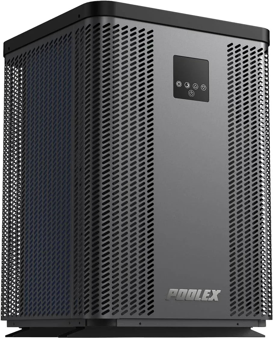 POOLEX PC-TOP150, Vytápěcí čerpadla, Silverline Top - Vertikální tepelná čerpadla pro bazén, jednofázový, 70 - 90 m3, Černá, 54 dB, 7l, 15l