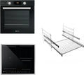 Bauknecht Protect/1, Trouby, BAKO černá STEAM PROTECT / Nainstalovaná kombinace oven- cooking field / pečení, Černá, 60 cm, 8V, 0, 89 kW