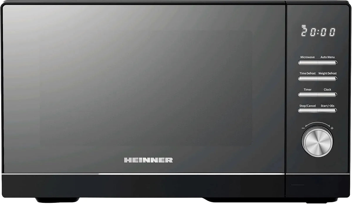 HEINNER HMW-MD25DMRBK, Kompaktní mikrovlnné trouby, Mechanická mikrovlnná trouba, 25 l, 800 W připojení mikrovlnná trouba s 5 úrovní, Černá