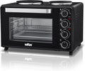 WKM, Mini trouby, ® Mini Pečení s Hotplaces černá (30L) - 3 Topné programy, Vnitřní osvětlení & 60, Černá, 30L, 1600W