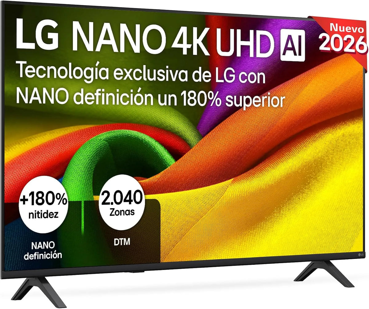 LG 50NU850B6LA NU85, Přenosné televizory, Smart TV Nano 4K UHD AI 50 palců 4K 2026, Černá, 6L, 4K, 7 L, 7 G