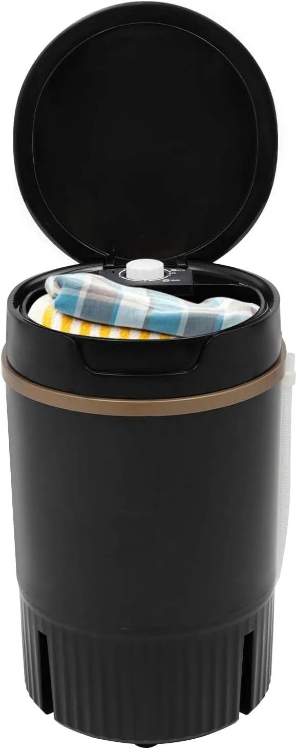 WooDerson IPX4, Přenosné pračky, Mini Pračka Přenosný, 4.5L Kapacita s dehydratační koš, Lehké a kompaktní pro, Bílá, 4.5L, 260W, 4 V