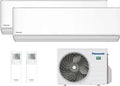 Panasonic, Splitové klimatizace, Dual- Split Air Conditioner Etherea 9000 + 12000 BTU, Wi-Fi, Nanoe X, Černá, 12000 BTU, 2 v, 9000 BTU, 1 v