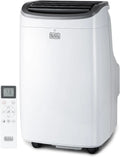 BLACK+DECKER, Mobilní klimatizace, černá + DECKER 8 000 BTU Přenosná klimatizace s dálkovým ovládáním, bílá, Černobílé, 000 BTU